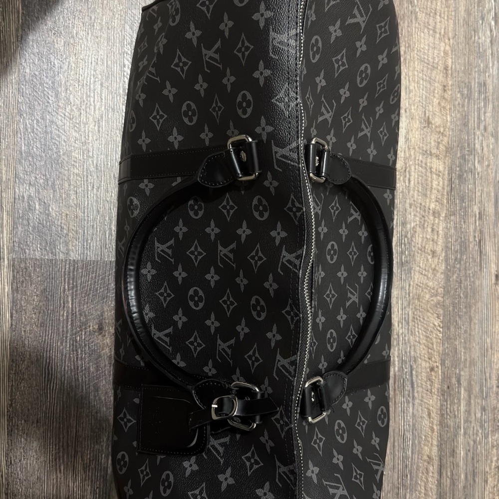 Louis Vuitton Black Monogram Duffel Bag